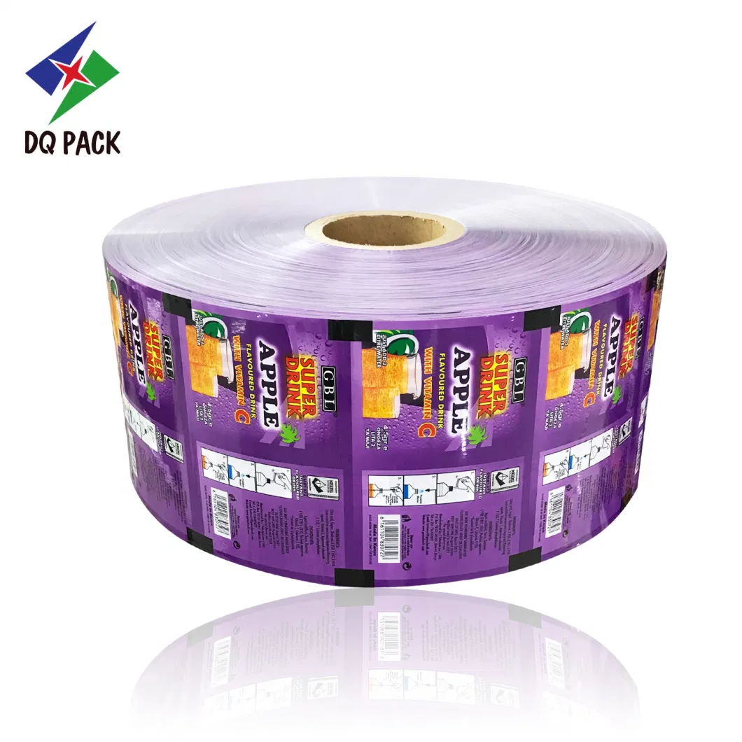 Food Grade Laminate Plastic Pet Aluminum Foil Sachet Film Roll Juice Packaging Film