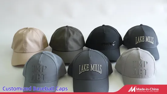 Custom Hats Embroidery Fitted Unisex Snap Baseball Sports Caps with Custom Logo 