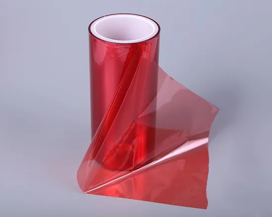 25um/30um/36um/50um/75um/100um/125um Double Side Silicone Coated Red Pet Release Film Liner for Self Adhesive Materials Foam Backing 