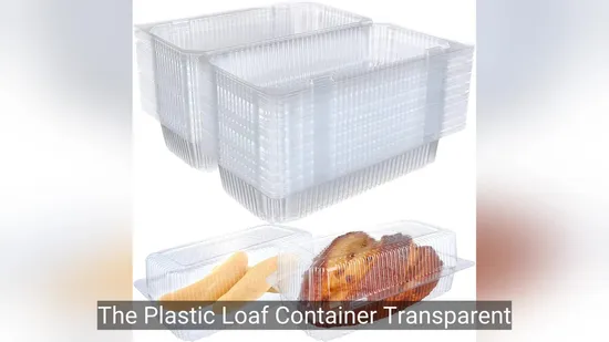 Premium Pet Clear Tamper Evident Hinged Lid Storage Container 