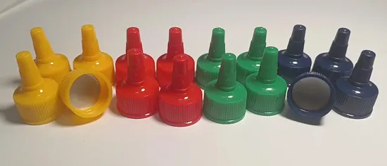 28mm Clear Plastic Flip Top Cap for Beverage Water Drink Bottles