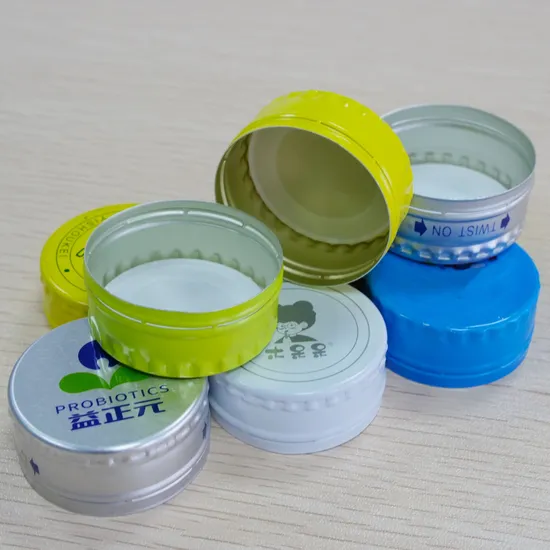 28mm 30mm Pilfer Proof Cap Aluminum Ropp Closure for Glass Bottle 