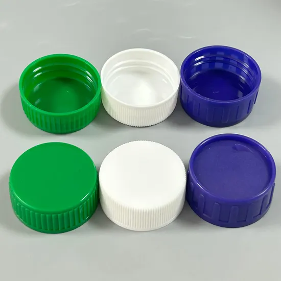 Black 24 mm Liner Plastic Screw Caps and Closure for Package Cosmetic Cover 