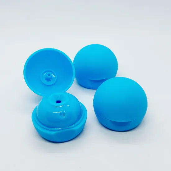 Cosmetic Packing 20mm 24mm Ball Shape Plastic Bottle Cap Flip Top Cap 
