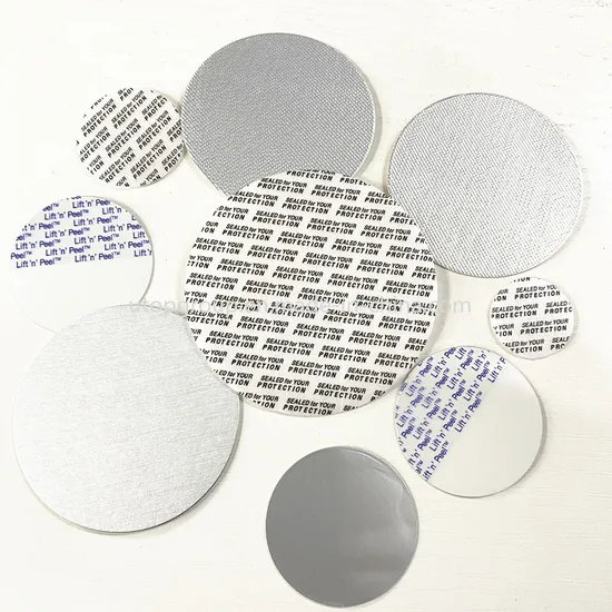 Food Grade Foam Pressure Sensitive Seal Liner Heat Seal Aluminum Foil Induction Cap Seal Liner for Medicines Capsules Bottle 